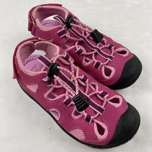 Kamik Oyster 2 Sandals Kids Girls 1 Closed Toe Waterproof Bungee Cord Pink
